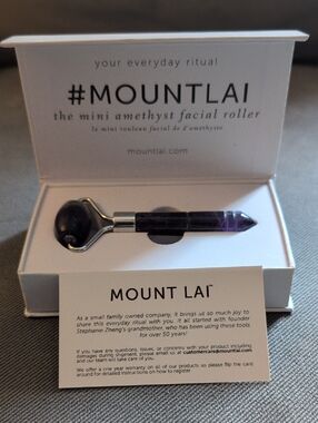 MOUNT LAI Mini Amethyst Facial Roller